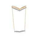 Кольцо из красного золота с фианитом