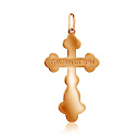 Крест из комбинированного золота