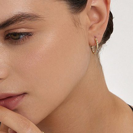 Серьги из желтого золота