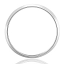 Кольцо обручальное из белого золота с бриллиантами