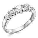 Кольцо из белого золота