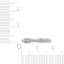 Кольцо обручальное из белого золота с бриллиантами