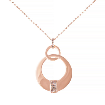 Подвеска из желтого золота с бриллиантами