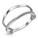 Кольцо из серебра с фианитом