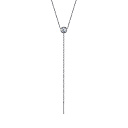 Колье из серебра с фианитом