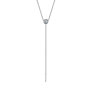 Колье из серебра с фианитом