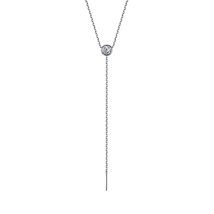 Колье из серебра с фианитом