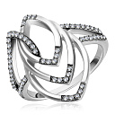 Кольцо из белого золота с бриллиантами