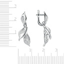 Серьги с английским замком из серебра