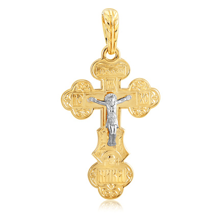 Крест из желтого золота