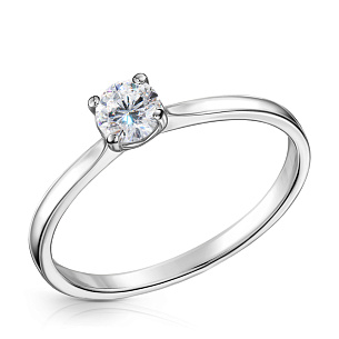 Кольцо из белого золота