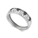 Кольцо из белого золота с бриллиантами