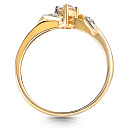 Кольцо из белого золота с бриллиантами