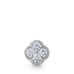 Подвеска из белого золота с бриллиантом