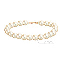 Браслет из красного золота с жемчугом