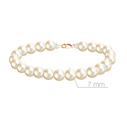 Браслет из красного золота с жемчугом