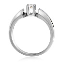 Кольцо из белого золота с бриллиантами