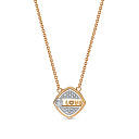 Колье из красного золота с бриллиантами