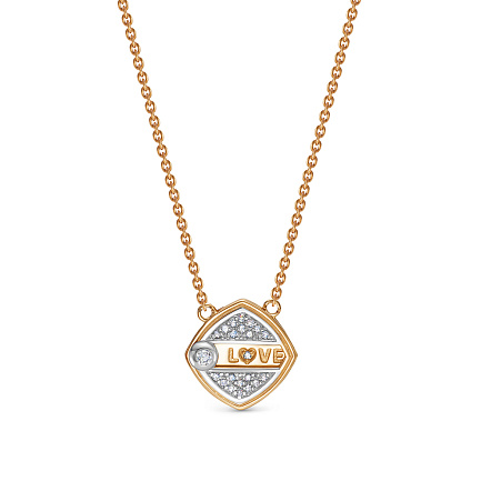 Колье из красного золота с бриллиантами