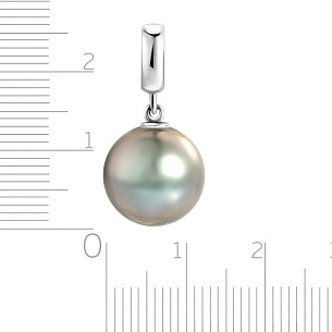 Подвеска из белого золота с жемчугом