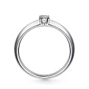 Кольцо из белого золота с бриллиантом