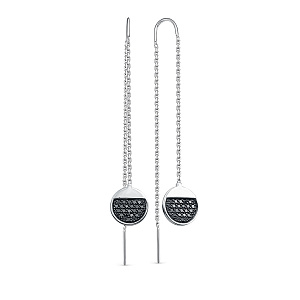 Серьги из белого золота