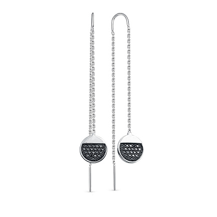 Серьги из белого золота