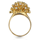 Кольцо из желтого золота с бриллиантами