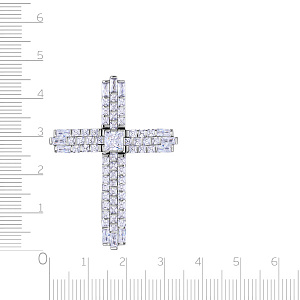 Подвеска из серебра с фианитом
