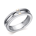 Кольцо из серебра с бриллиантом