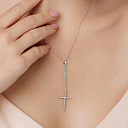 Колье из белого золота с бриллиантами