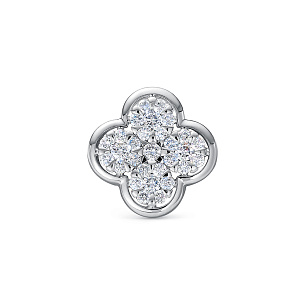 Подвеска из белого золота с бриллиантом