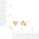 Серьги из красного золота