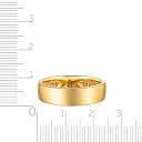 Кольцо обручальное из желтого золота