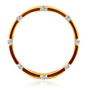 Кольцо обручальное из желтого золота с бриллиантами