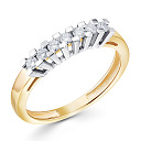 Кольцо из желтого золота с бриллиантами