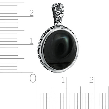 Подвеска из серебра с агатом