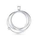 Подвеска из белого золота с бриллиантами