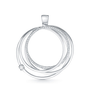 Подвеска из белого золота с бриллиантами