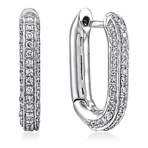 Серьги из белого золота
