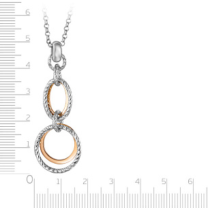 Колье из серебра с золочением