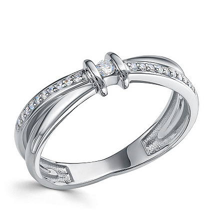 Кольцо из платины с бриллиантами