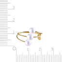 Кольцо из желтого золота с жемчугом