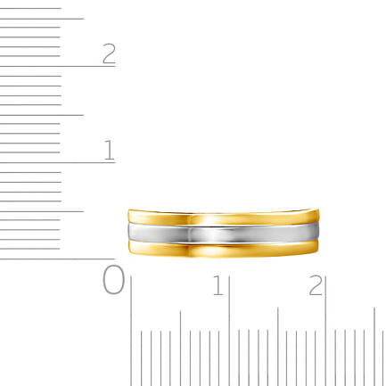 Кольцо обручальное из желтого золота
