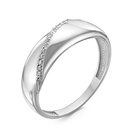 Кольцо из белого золота с бриллиантами