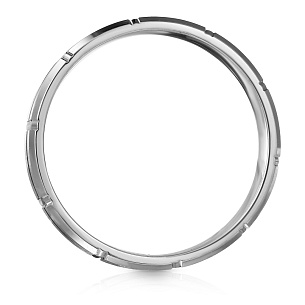 Кольцо обручальное из серебра