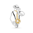 Брошь из серебра