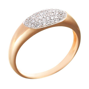 Кольцо из красного золота