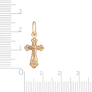 Крест из красного золота