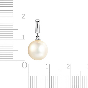Подвеска из белого золота с жемчугом